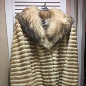 Mink Coat With Fox Collar